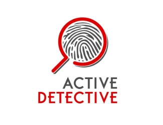 Projekt graficzny logo dla firmy online Active Detective
